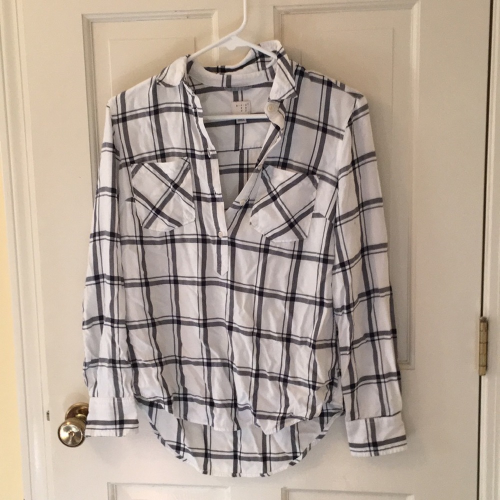 Black and white flannel